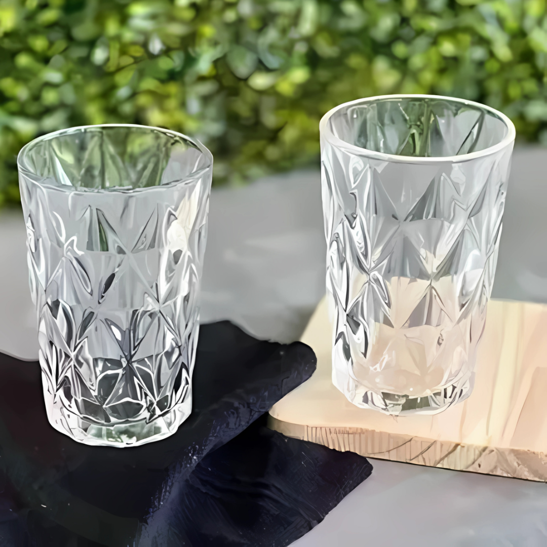 Copo De Vidro Diamond 320Ml Chazak