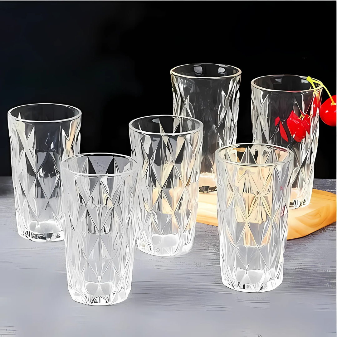 Copo De Vidro Diamond 320Ml Chazak