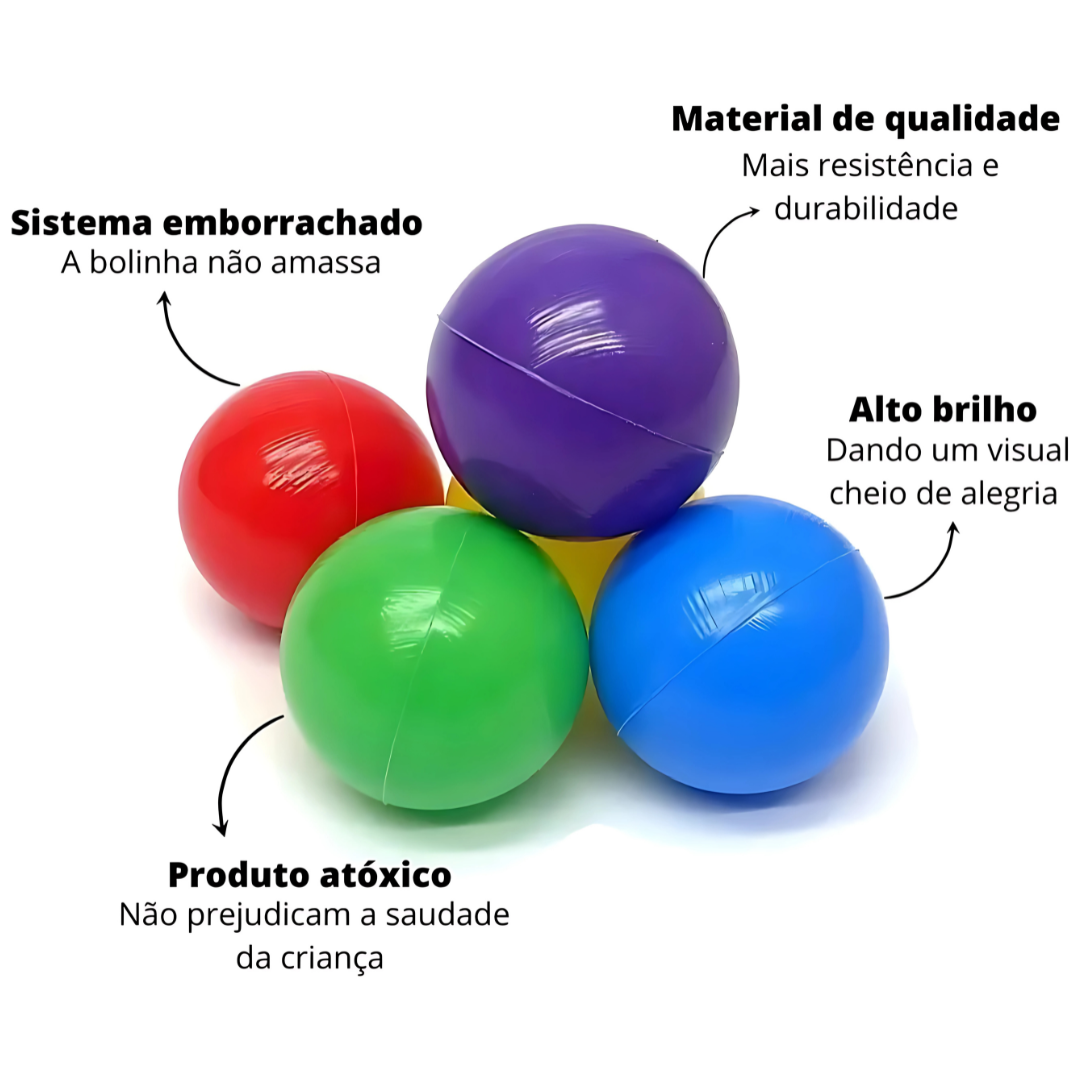 Kit 50 Bolinhas Piscina Apolo
