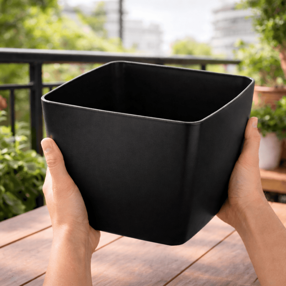 Vaso Elegance Preto 7800Ml Ercaplast