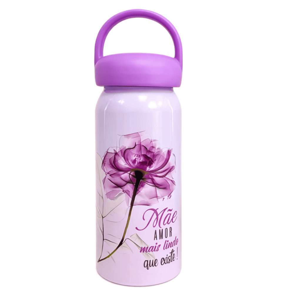 Garrafa de Alumínio 600ml Mãe Interponte