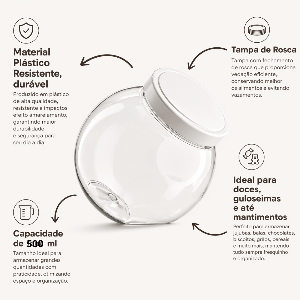 Pote Baleiro 500ml Bandeirantes