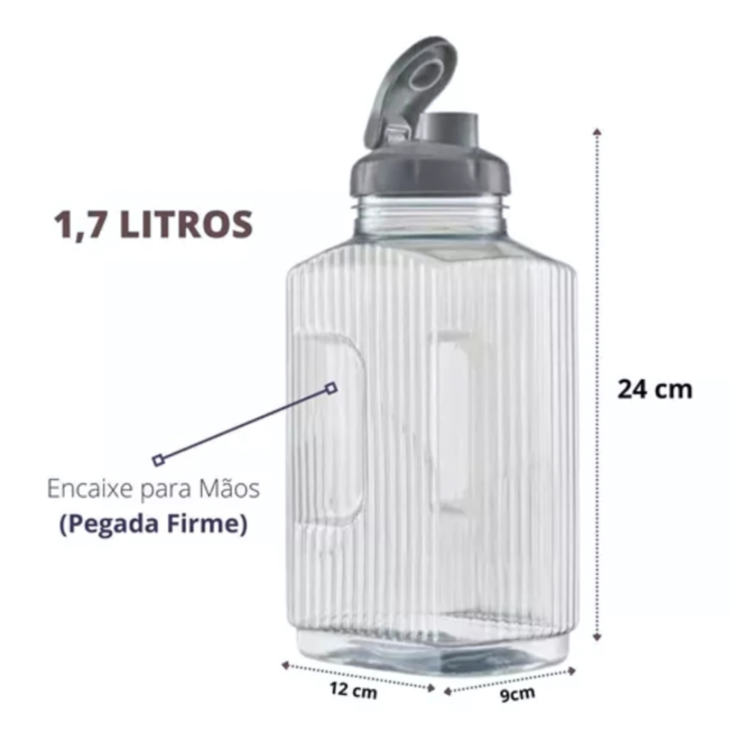 Garrafa de Água 1,7 Litros Bandeirantes