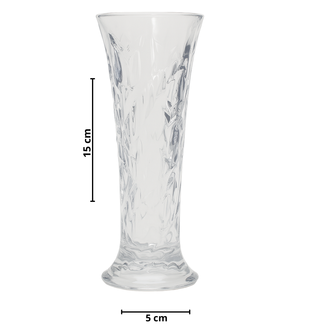 Vaso 5,5Cm X 15Cm De Vidro Coliseu