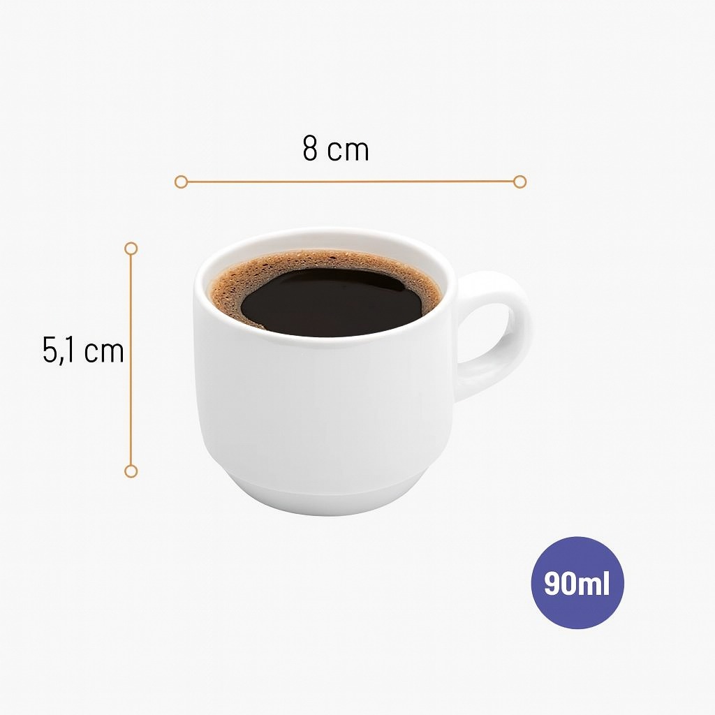 Xícara Café Opal 90Ml Nadir