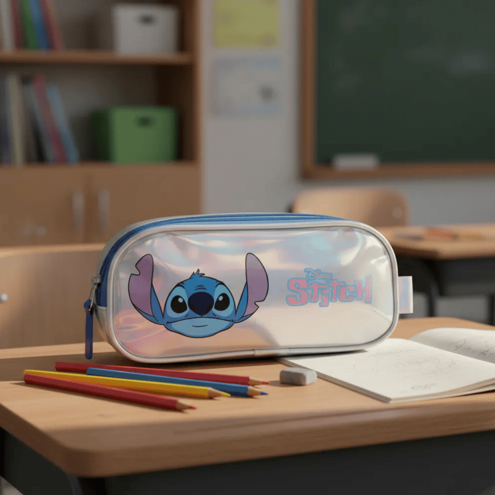 Estojo Prata Stitch