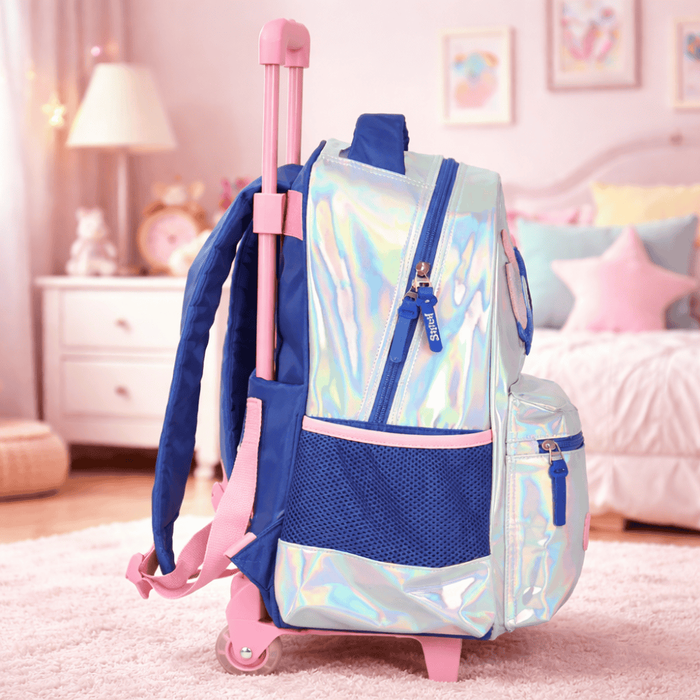 Mochila Carrinho Prata Stitch