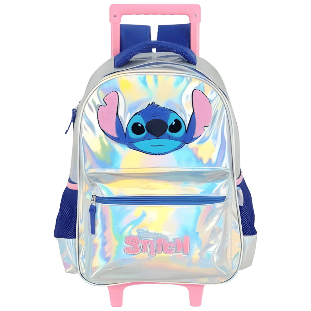 Mochila Carrinho Prata Stitch