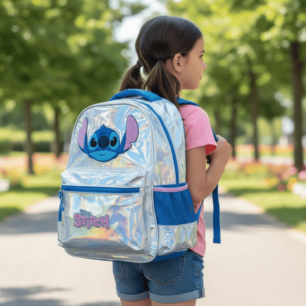 Mochila Stitch Prata