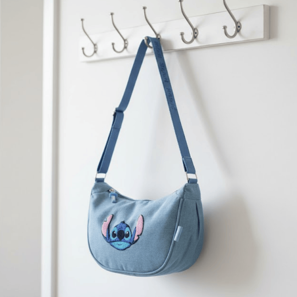 Bolsa Sintética Stitch Azul