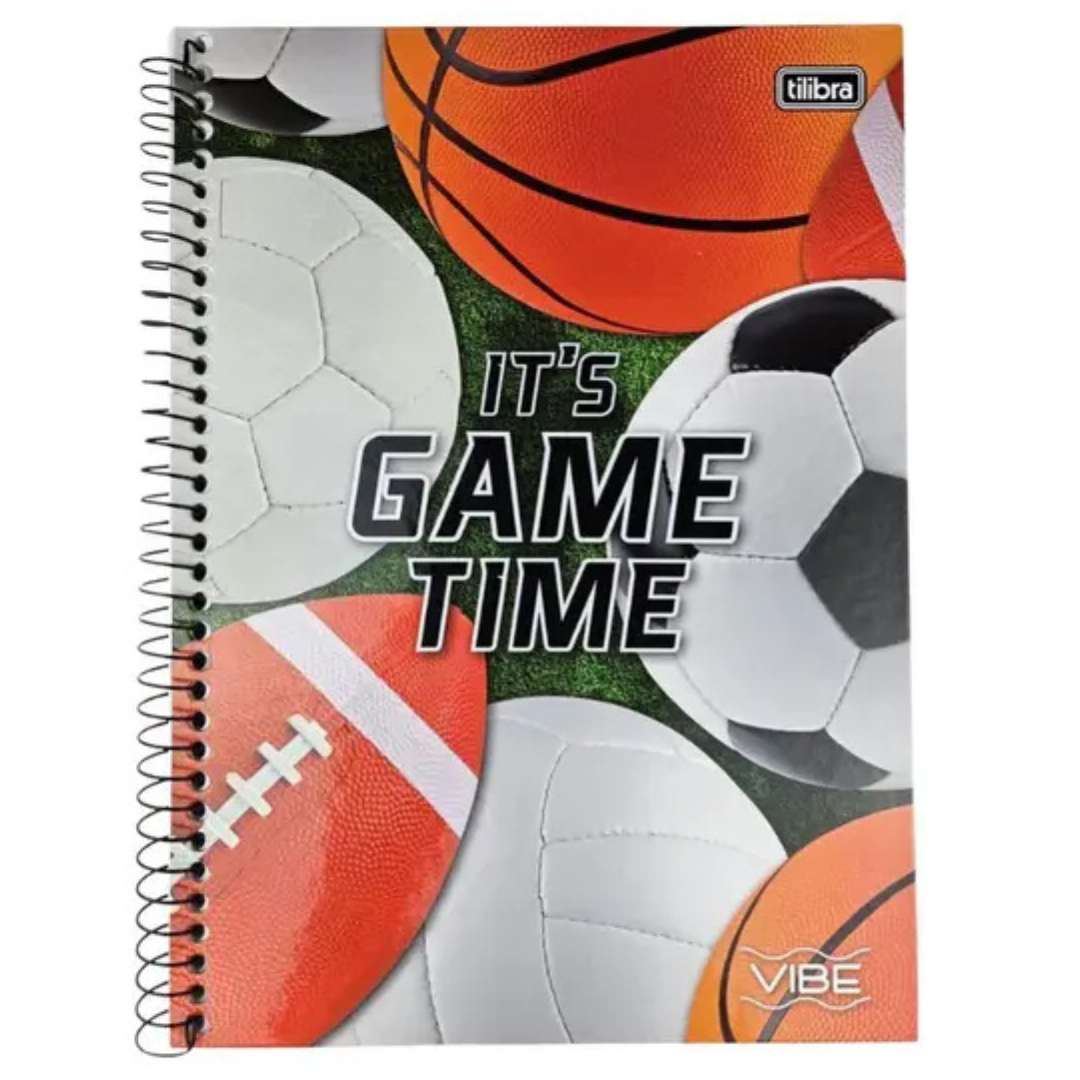 Caderno Vibe Masc 80 Folhas Tilibra