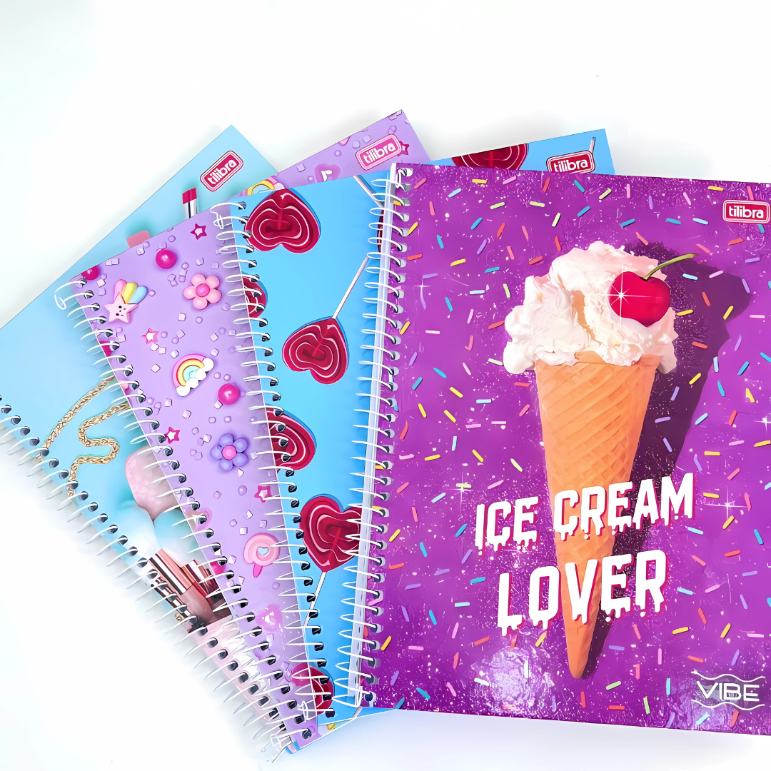 Caderno Vibe Feminino 80 Folhas – Tilibra