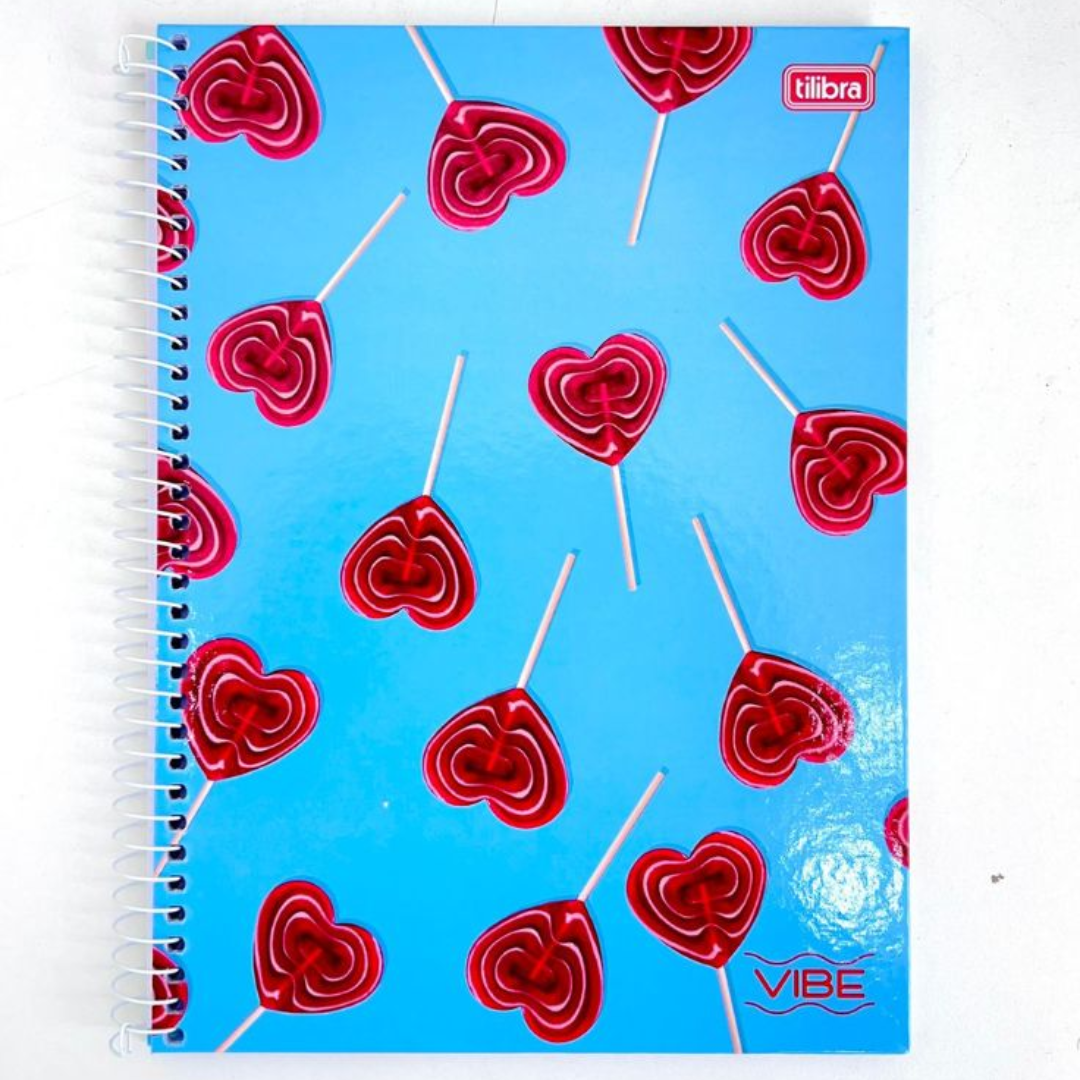 Caderno Vibe Feminino 160 Folhas 10M – Tilibra