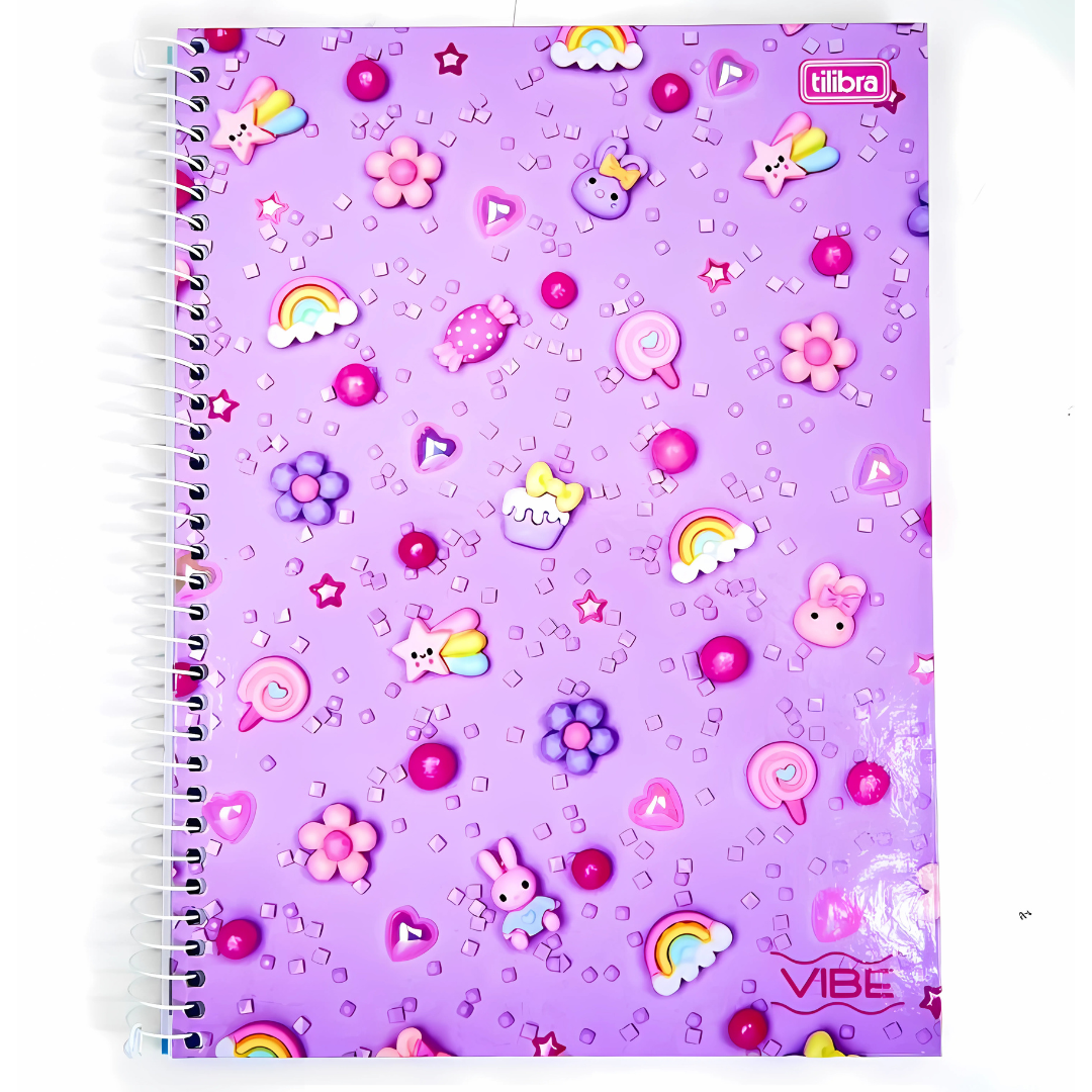 Caderno Vibe Fem 256Fls Tilibra