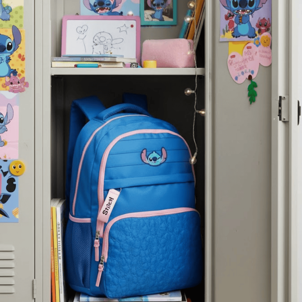 Mochila Laptop Stitch Azul