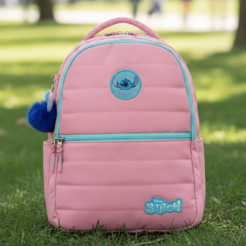 Mochila Laptop Stitch Salmão