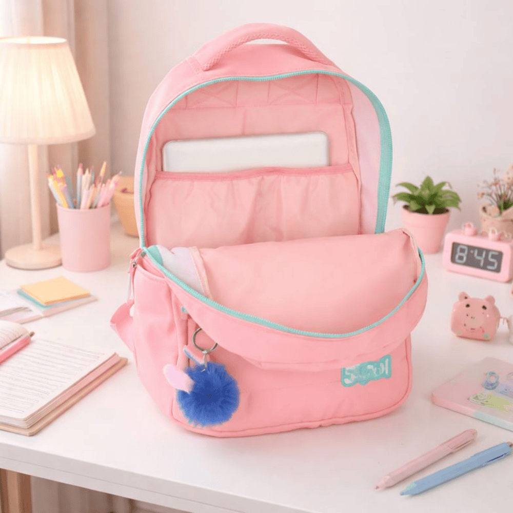 Mochila Laptop Stitch Salmão