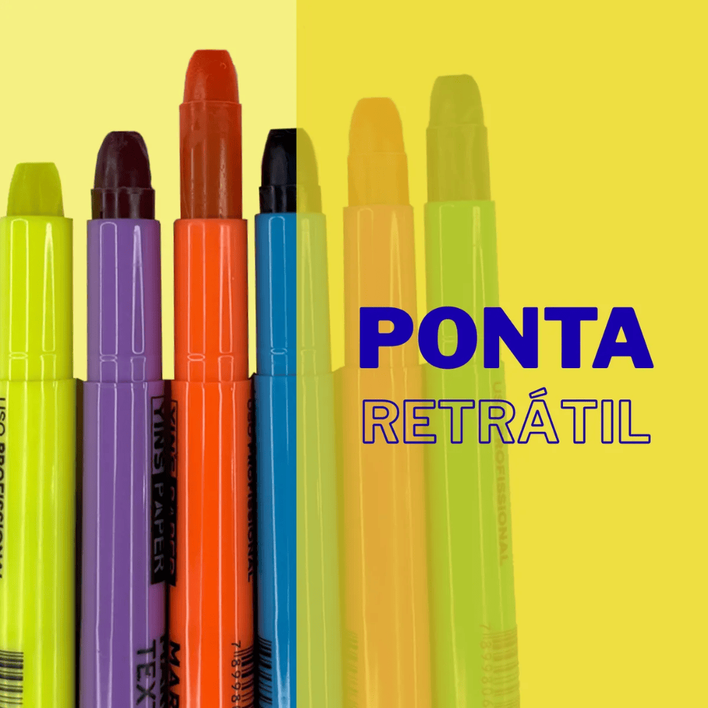 Marca Texto Em Gel Amarelo Yins