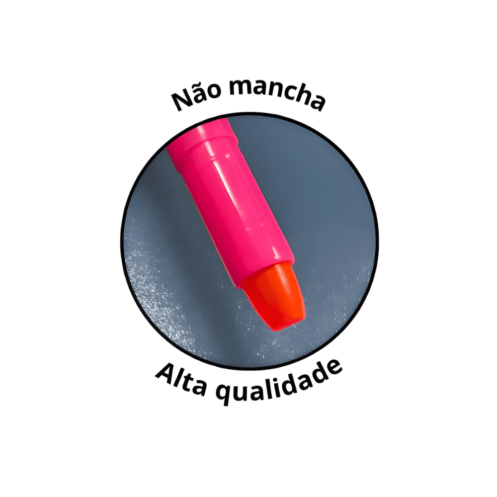 Marca Texto Em Gel Rosa Yins