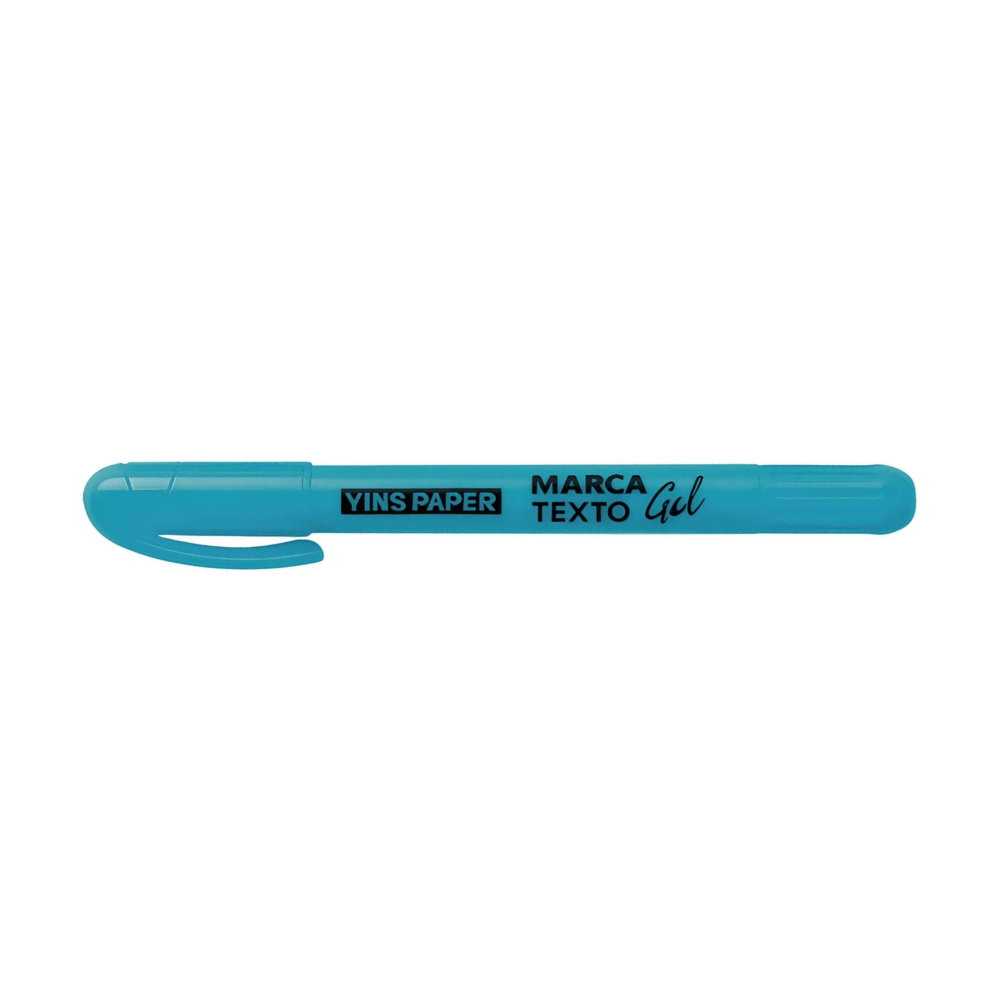 Marca Texto Em Gel Azul Yins