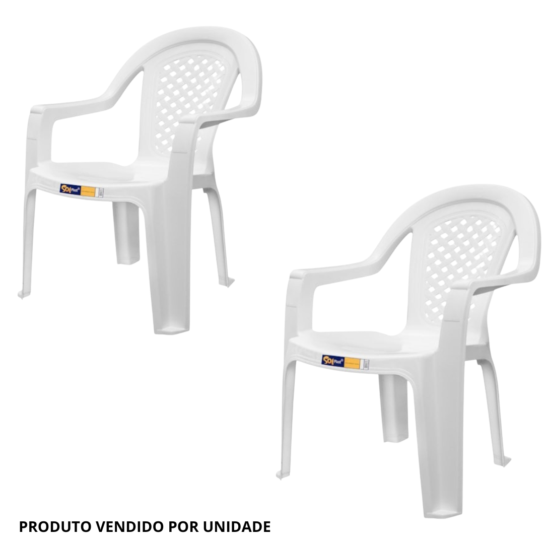 Poltrona Jacarecica Branca Solplast