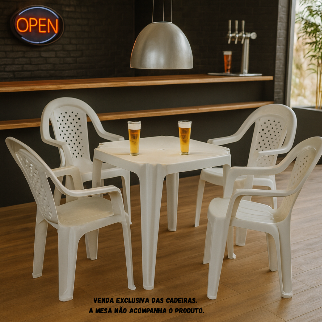 Poltrona Jacarecica Branca Solplast
