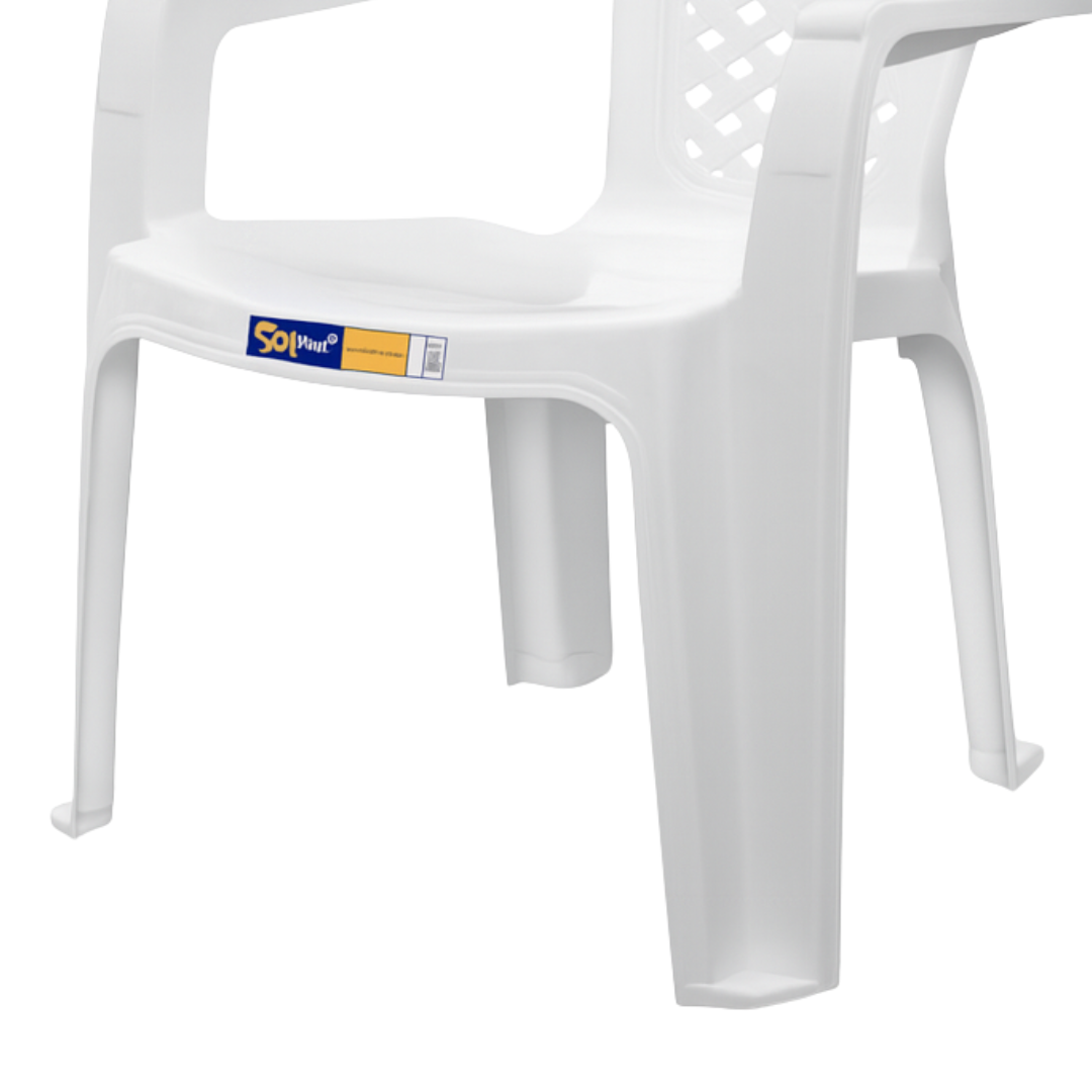 Poltrona Jacarecica Branca Solplast