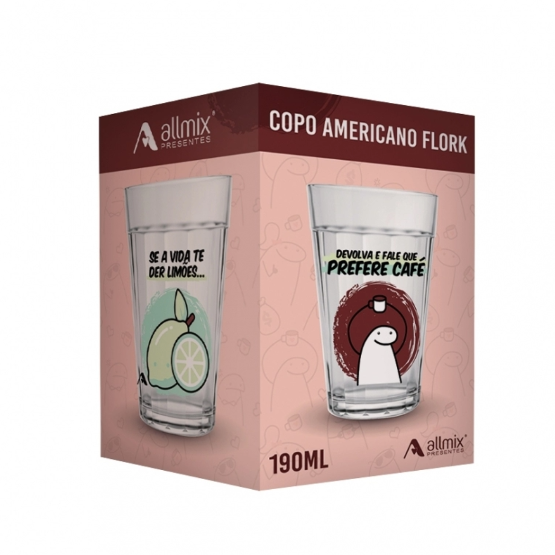 Copo Americano 190Ml Flork - Se A Vida Te Der Limões