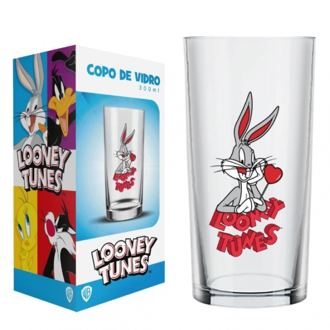Copo Cylinder Manchester Pernalonga Love Looney Tunes 300 Ml