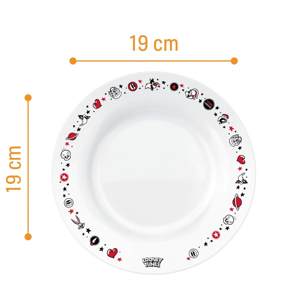 Prato Sobremesa Looney Tunes 19Cm