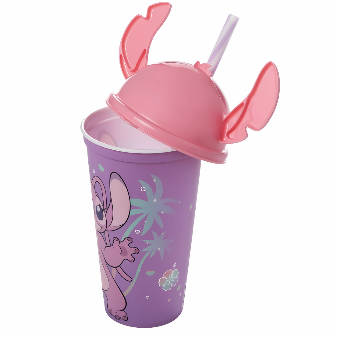 Copo C/Tampa Lúdica Angel 500Ml Plasútil