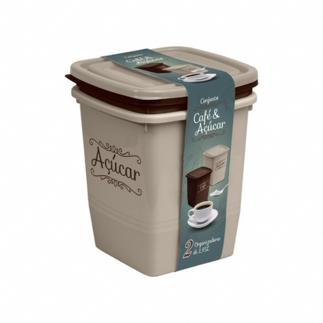 Conjunto Com 2 Organizadores Quadrados Altos Giplas