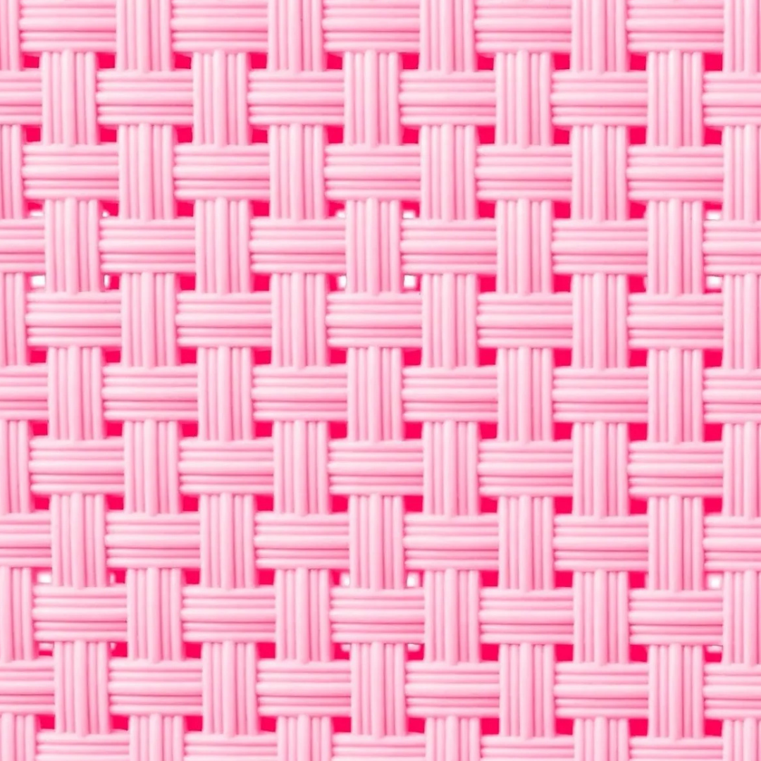 Organizador Ratan Retangular 26Lts Rosa Pratic