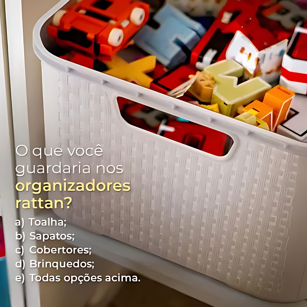 Organizador Redondo Premium 3Lts Pratic