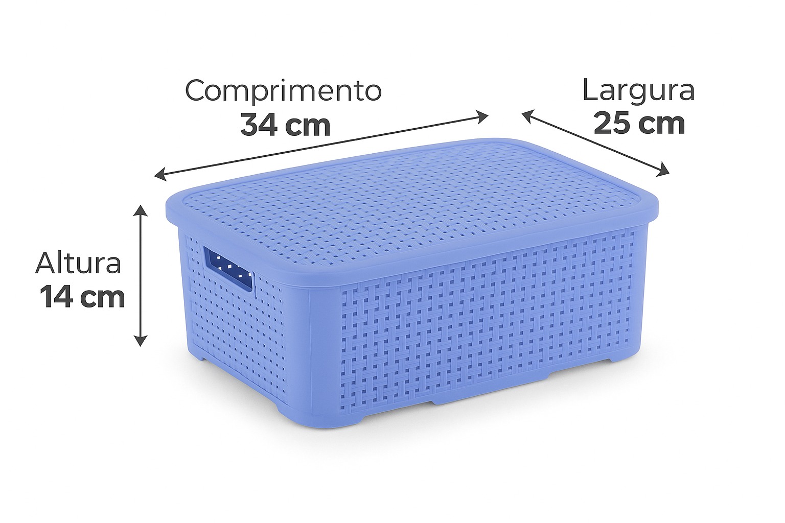 Organizador Redondo Premium 3Lts Pratic 784