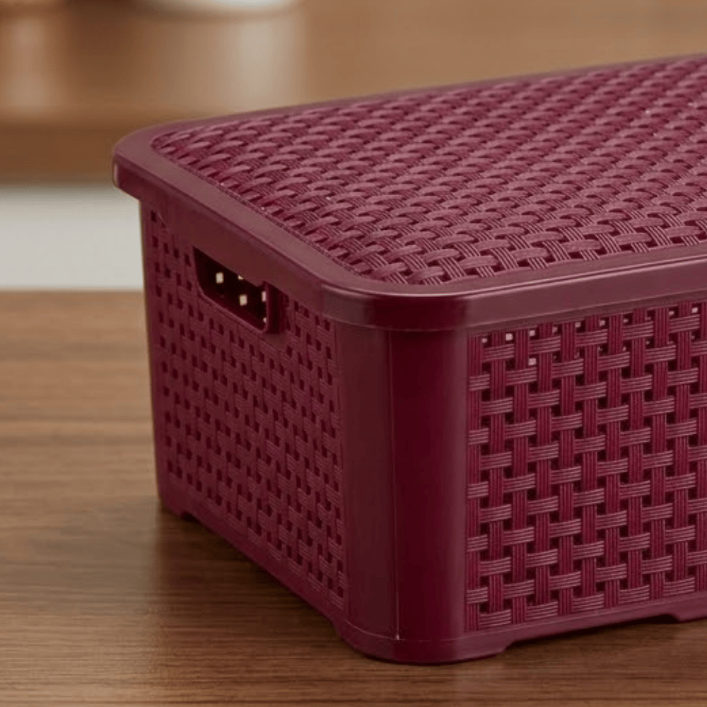 Organizador Retangular Ratan 10L Vermelho Pratic