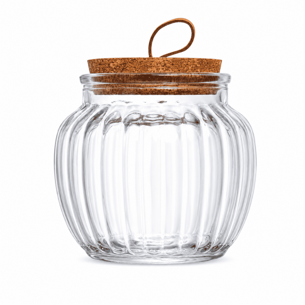 Pote de Vidro C/TP de Rolha Classic 600ml Coliseu