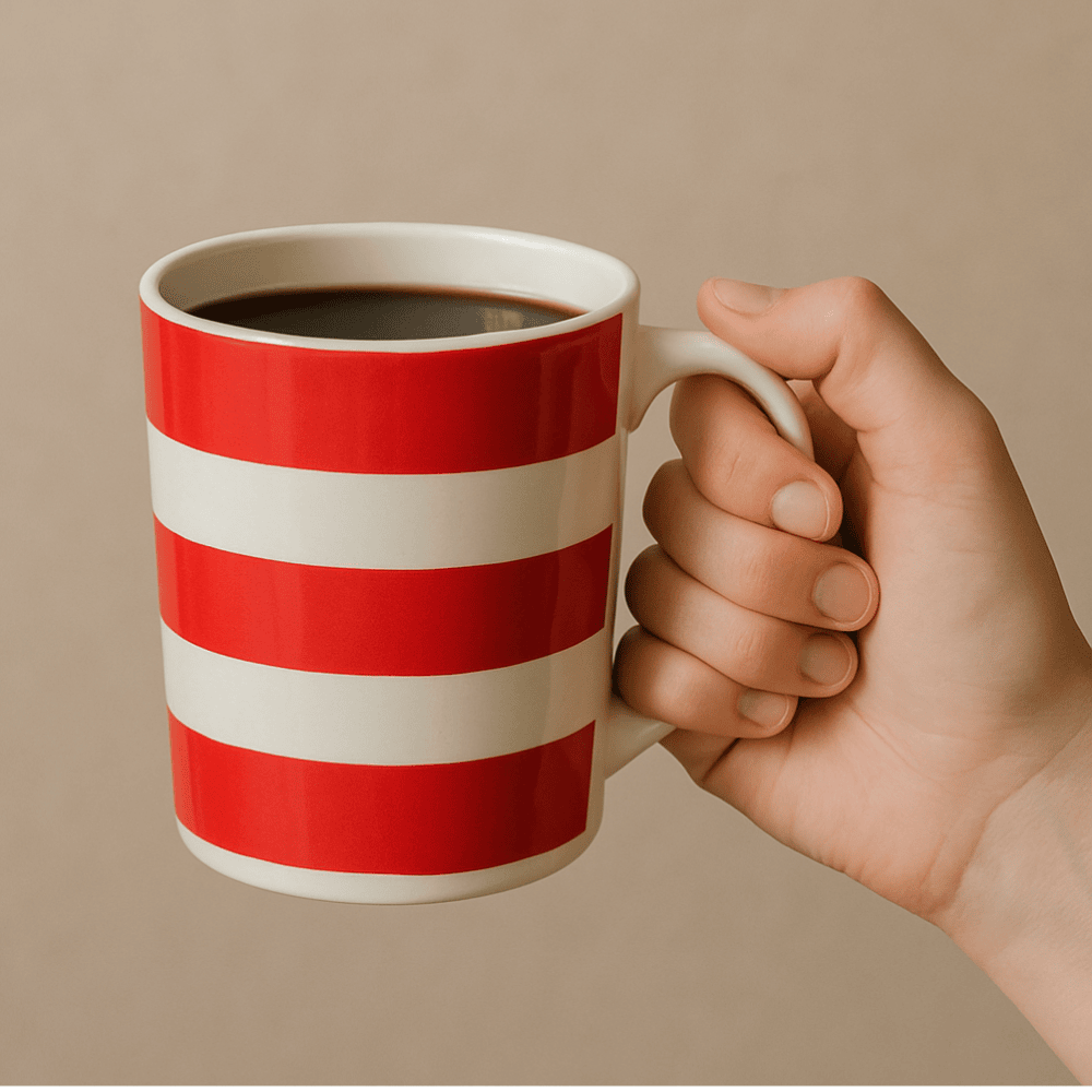 Caneca Reta Faixas Rs 300Ml