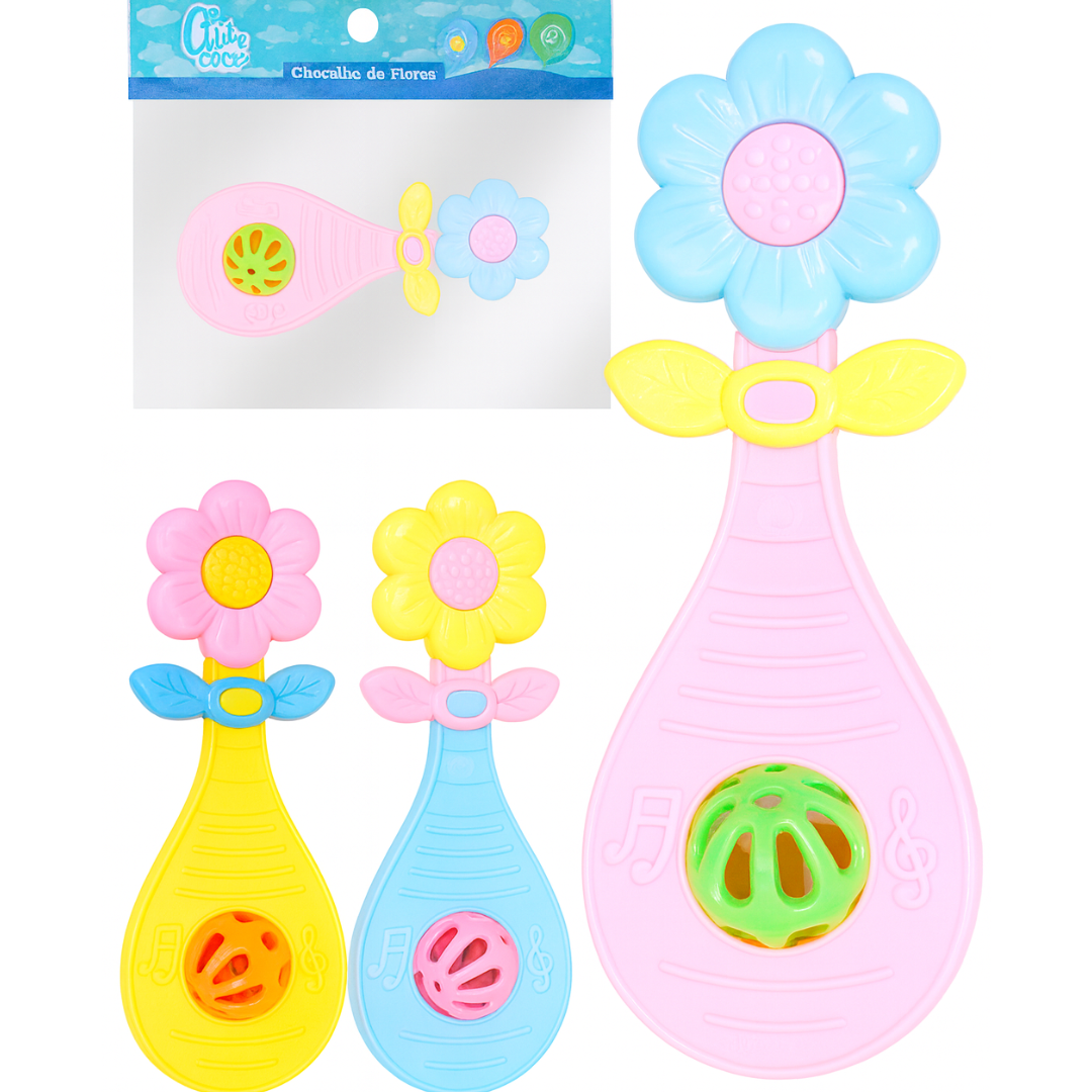 Chocalho Flores Arktoys