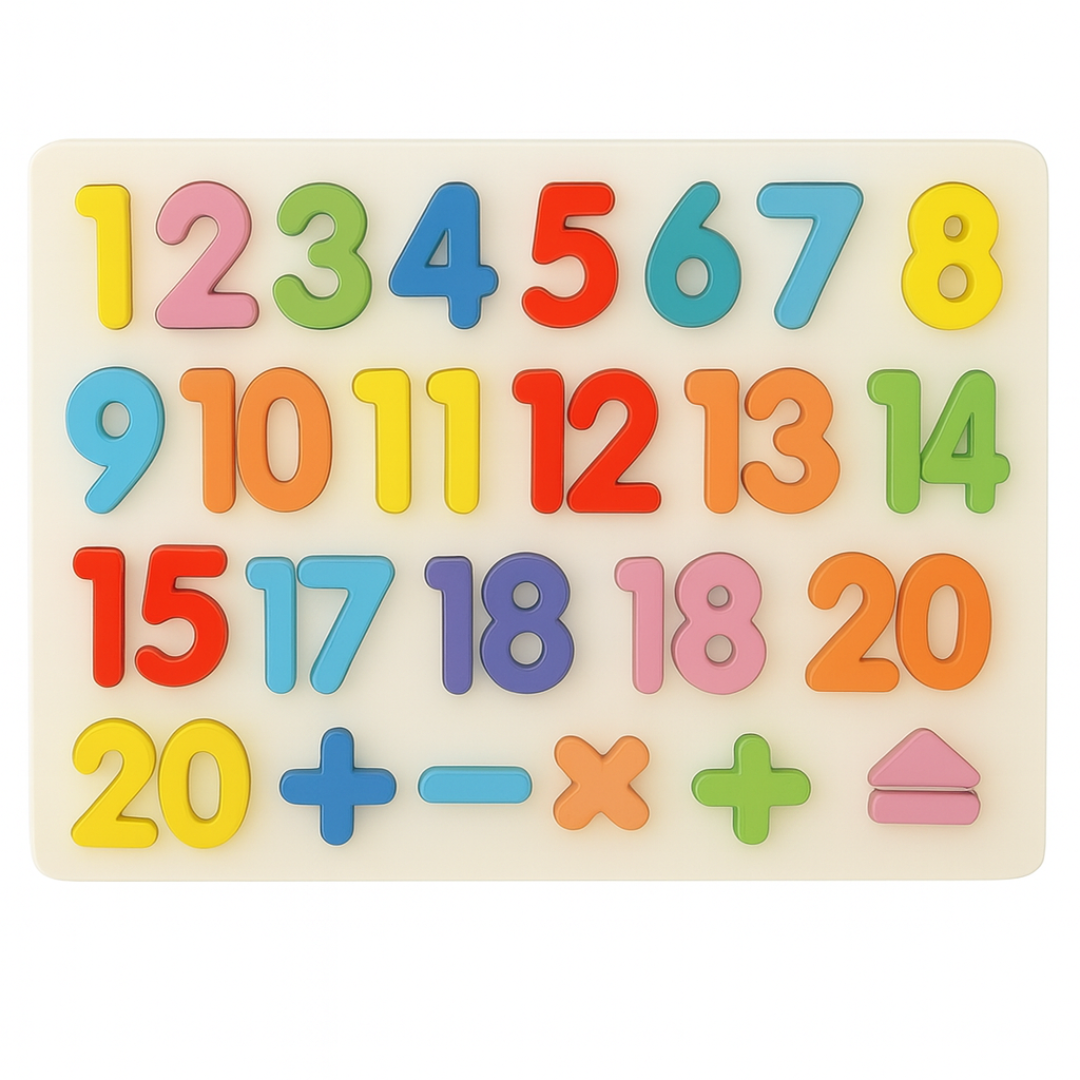 Brinquedo De Madeira Números E Arktoys