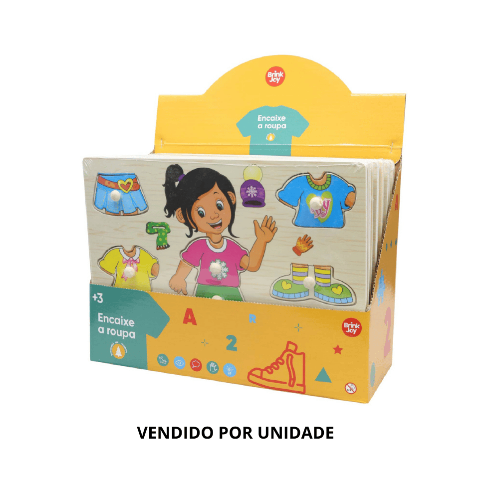 Brinquedo de Madeira Encaixe Lógico Arktoys