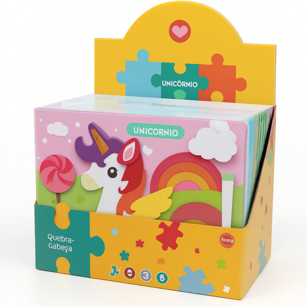 Quebra-Cabeça De Madeira Divertido Arktoys
