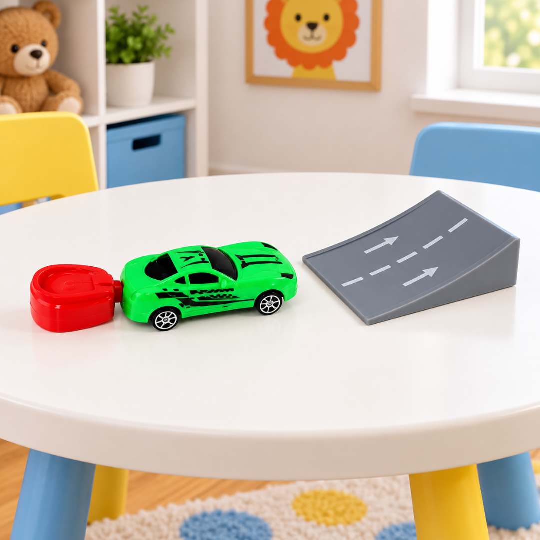 Carro com Impulsionador e Rampa ArkToys