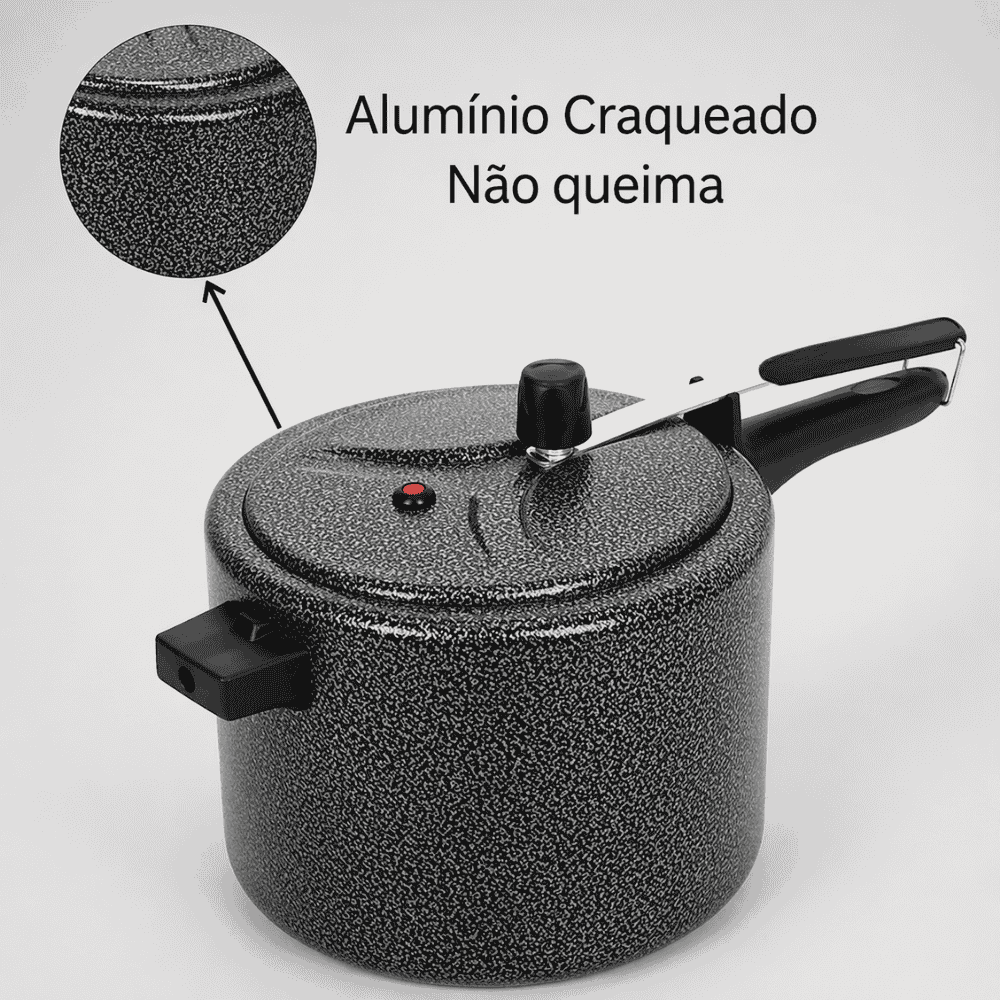 Panela de Pressão 7L Craqueada Alumini
