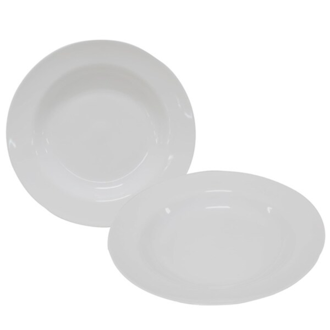 Prato Fundo 25cm Branco Melamina Utilgoods