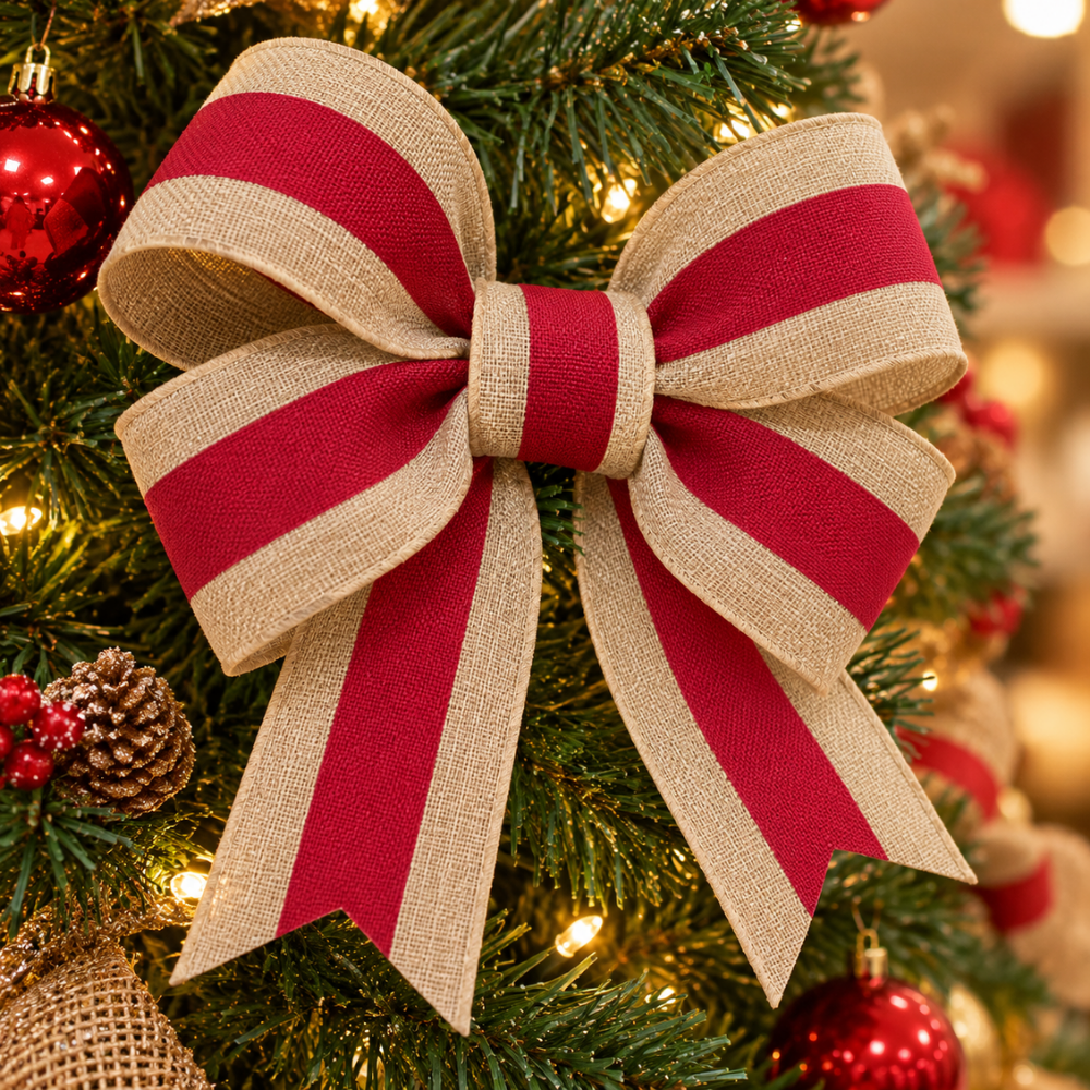 Fita Decorativa de Natal 6,3cm x 2,7m Multiart