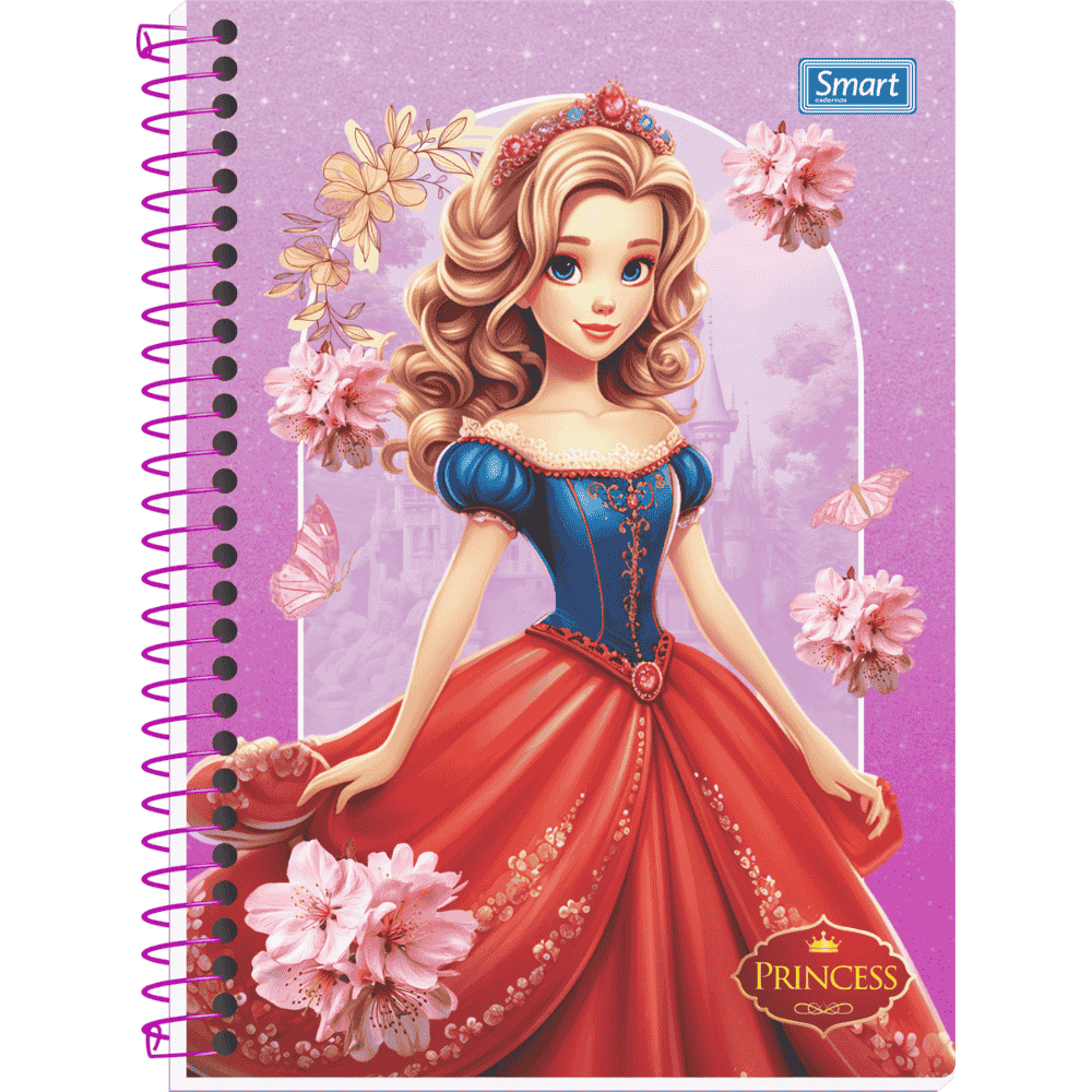 Caderno Princesas Cd 320Fls 20Mat Smart