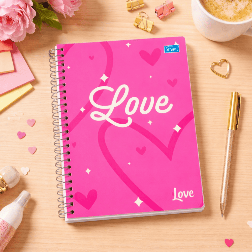 Caderno Love Cd 20 Matérias 320 Folhas Smart