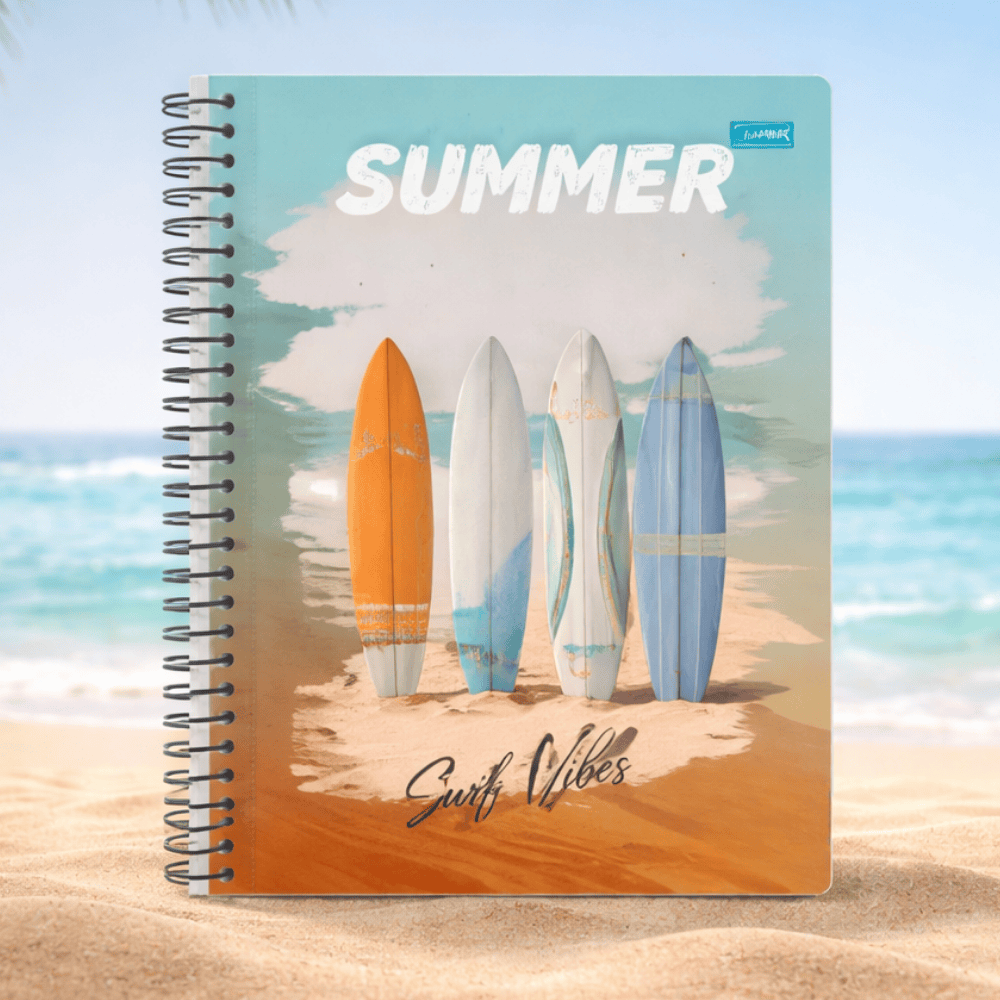 Caderno Univ Espiral Cd Aloha 15M 240Fls Smart