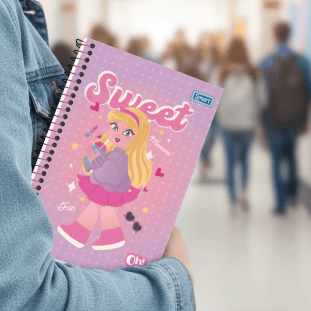 Caderno Oh Girl Cd 20 Matérias 320 Folhas Smart